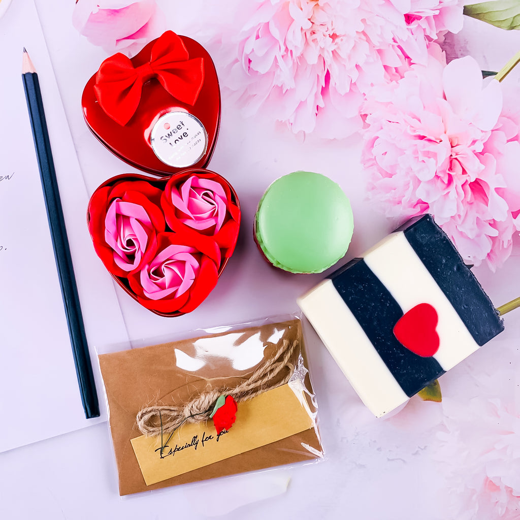 COFFRET CADEAU ST-VALENTIN | VALENTINE GIFT BOX - Kimo Soaps