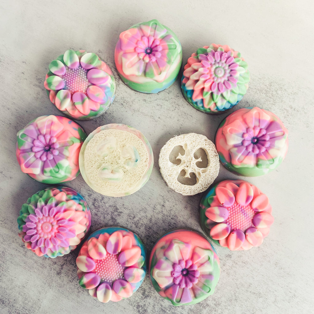 SAVON LUFFA LAVANDE | LOOFAH SOAP LAVENDER - Kimo Soaps