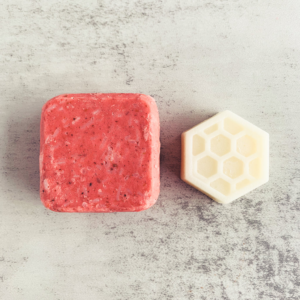 Duo Shampooing & Revitalisant ÉCLAT - Cheveux endommagés - Kimo Soaps