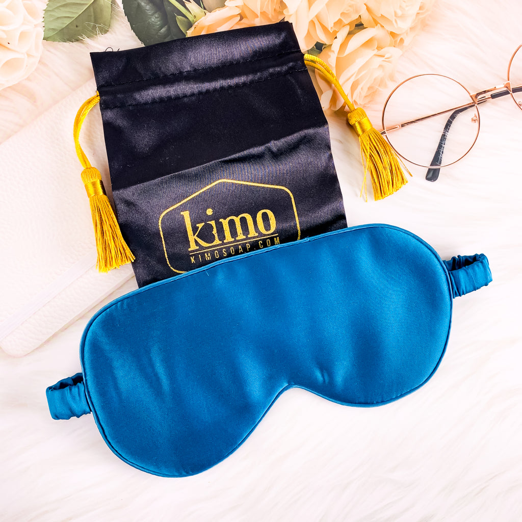 MASQUE DE NUIT EN SOIE | PURE SILK SLEEPING MASK - Kimo Soaps