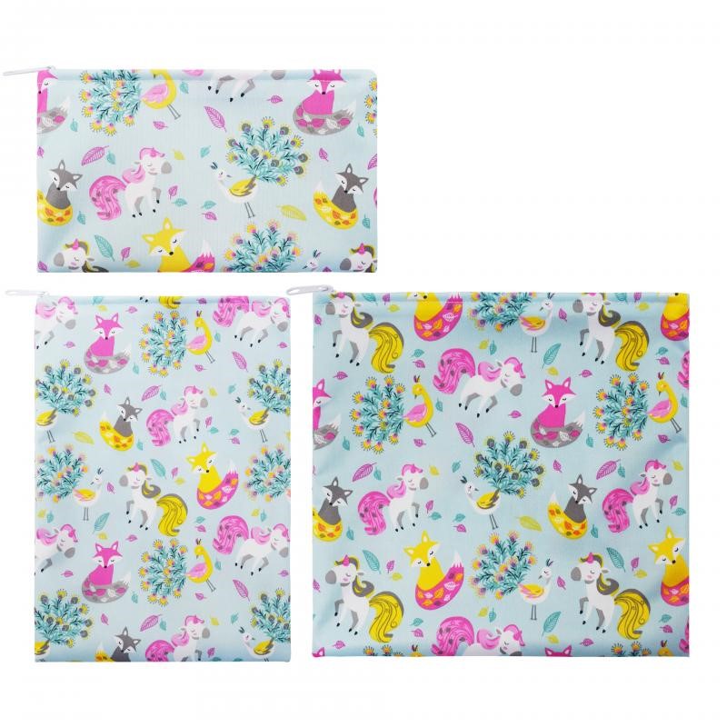 Trio de Sacs à Collation/Sandwich Réutilisables - Kimo Soaps