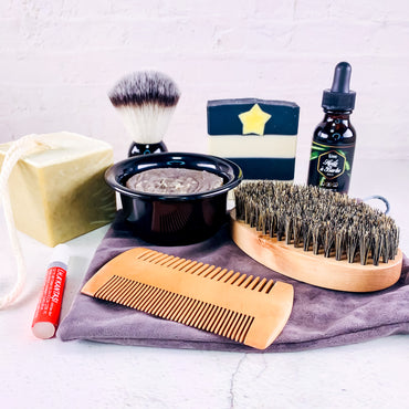 COFFRET POUR HOMME SOINS RASAGE - BARBE- CORPS - Kimo Soaps