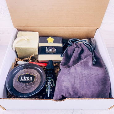 COFFRET POUR HOMME SOINS RASAGE - BARBE- CORPS - Kimo Soaps