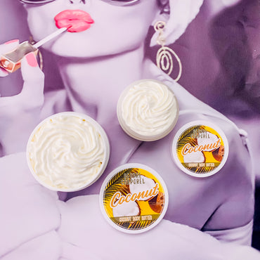 BEURRE CORPOREL À LA CRÈME DE NOIX DE COCO | COCONUT CREAM BODY BUTTER - Kimo Soaps