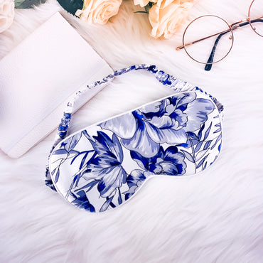 MASQUE DE NUIT EN SOIE À MOTIF |  PATTERNED SILK SLEEPING MASK - Kimo Soaps