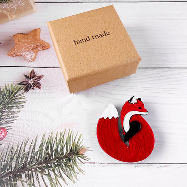 Broche Épingle Renard | Fox Pins Brooch - Kimo Soaps