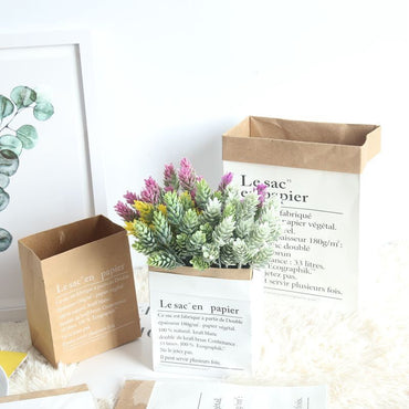 Le Sac en papier Kraft Lavable | Washable Kraft Paper Bag - Kimo Soaps