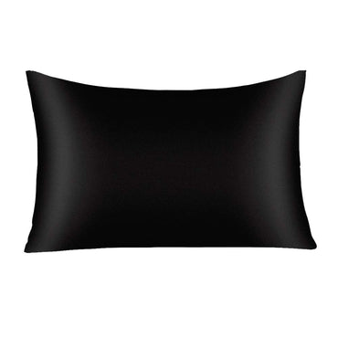 TAIE D'OREILLER EN SOIE 22 MOMMES - NOIR - Kimo Soaps