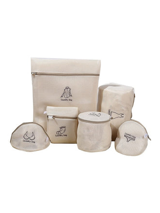Ensemble de 6 Sacs de Lavage en Maille pour Machine à Laver - Kimo Soaps